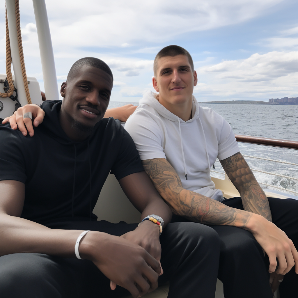 NBA Superstars on a Boat