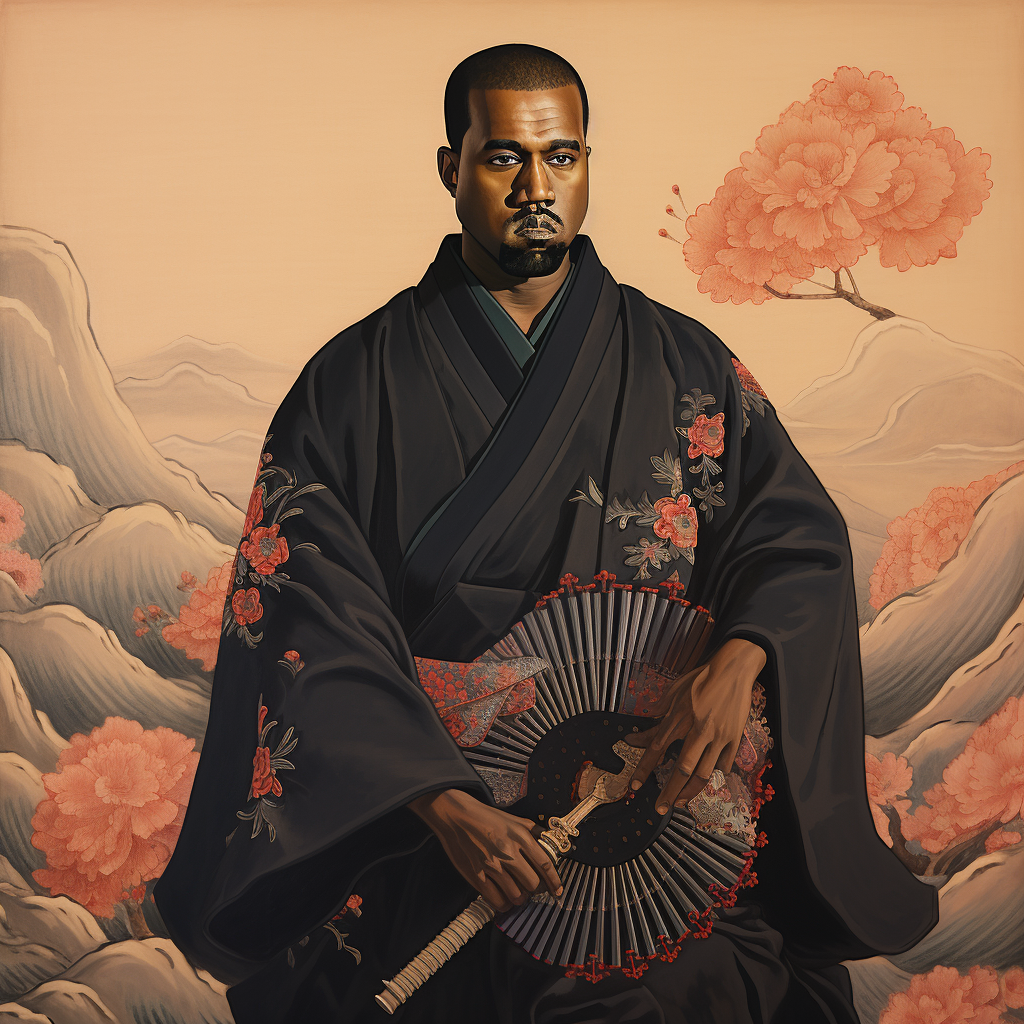 Kanye West as Samurai, Ukiyo-e Style