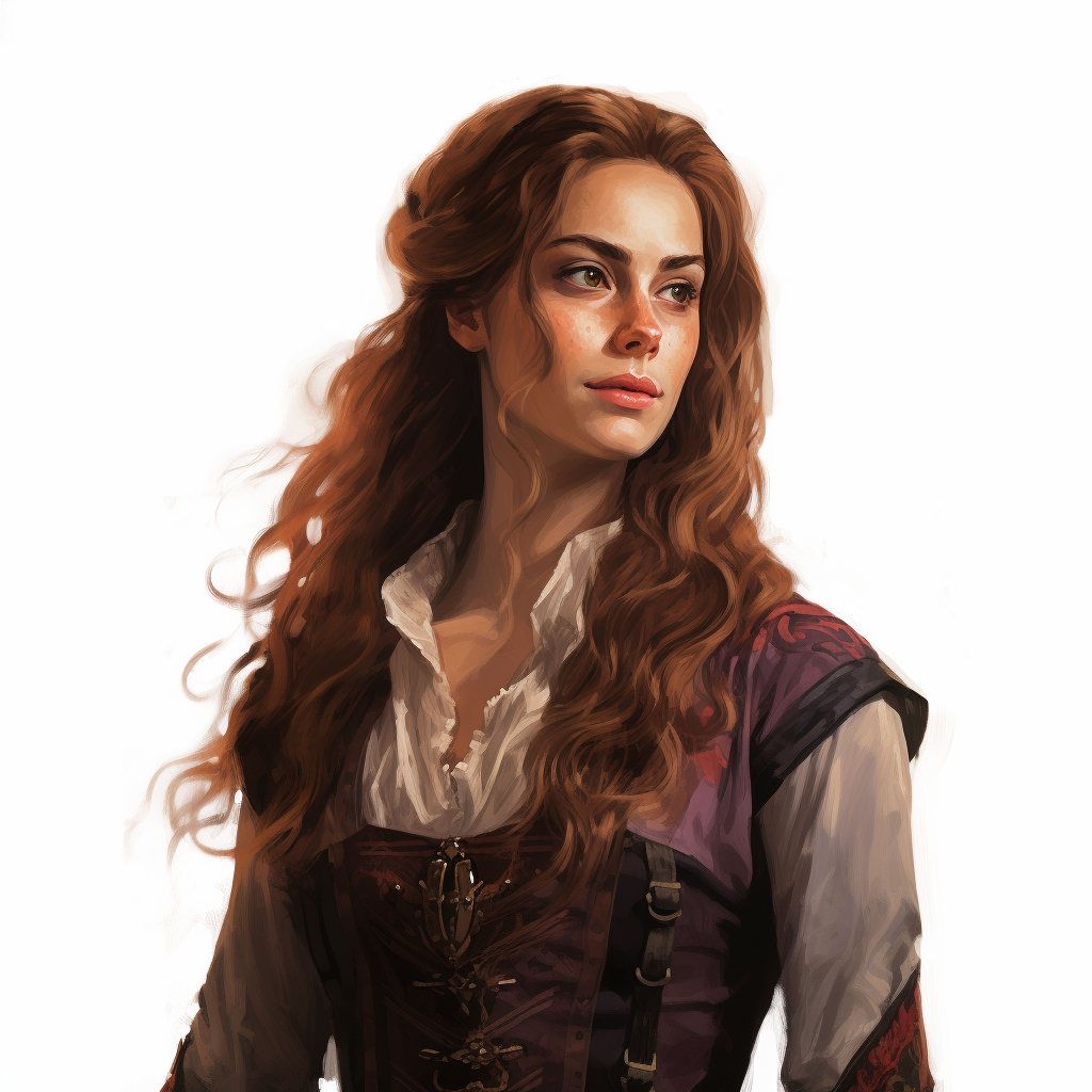 Kaya Scodelario as a young noblewoman