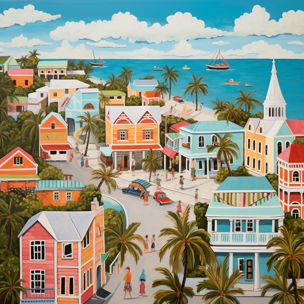 Colorful Key West Folk Art