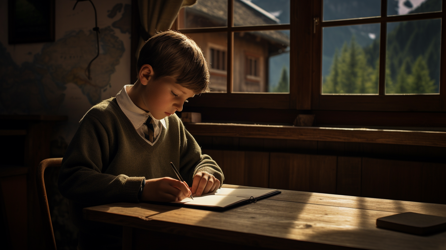 Award-Winning Photo of a Kid Learning in School