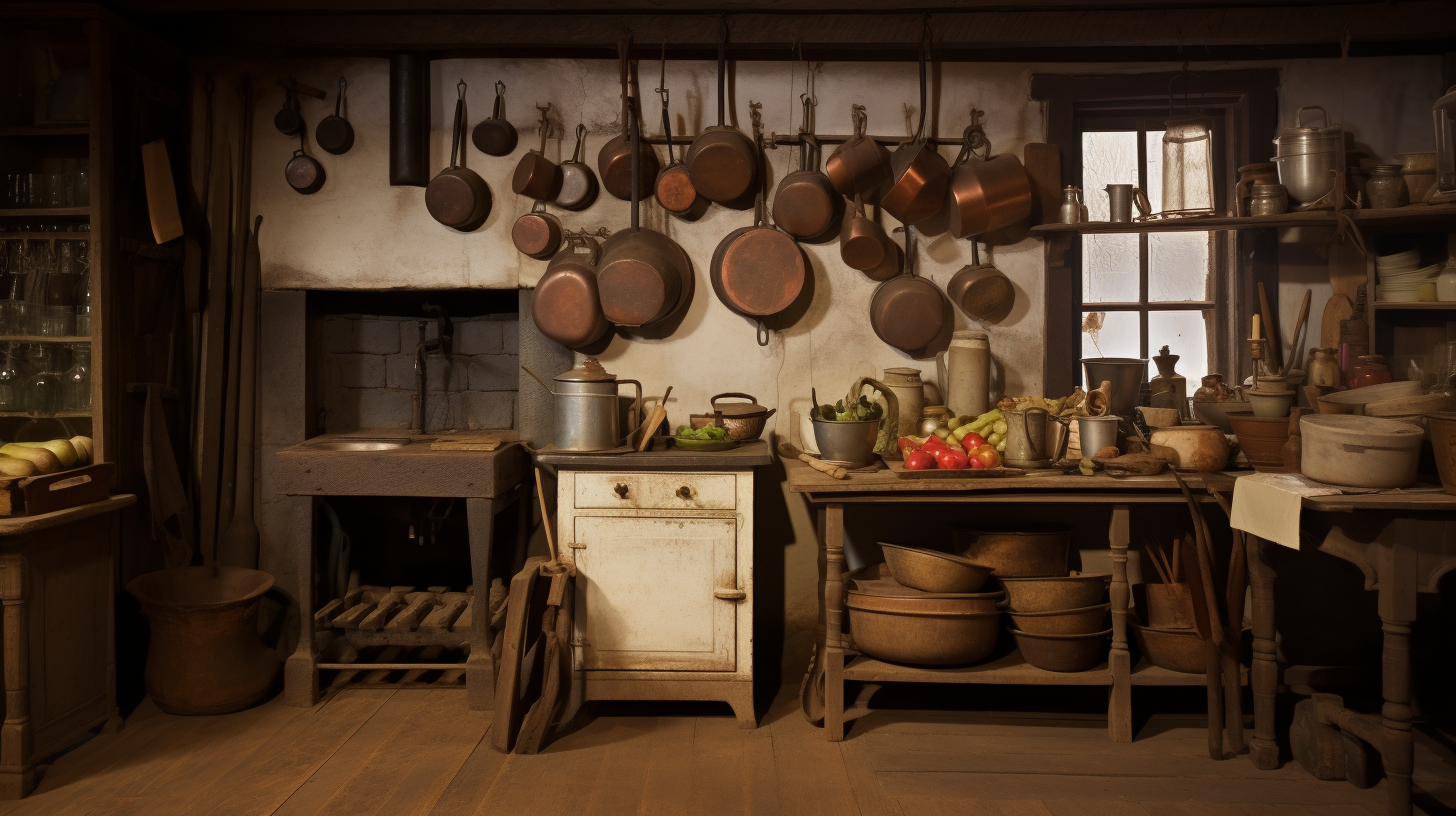 Vintage kitchen photo 1890