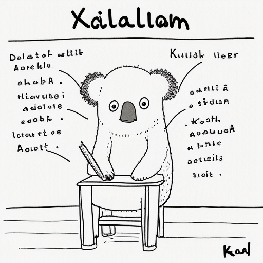 Detailed koala illustration by Allie Brosh