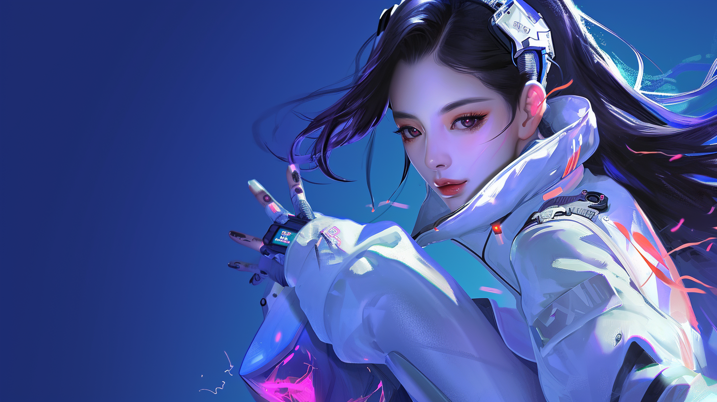 Korean Character Game Illustration