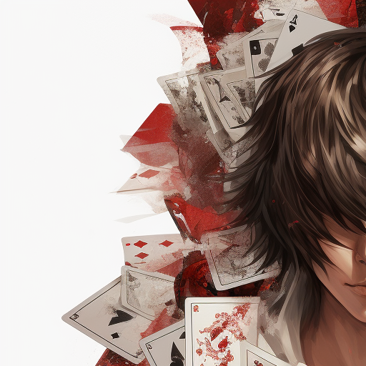 L from Death Note Counting Cards