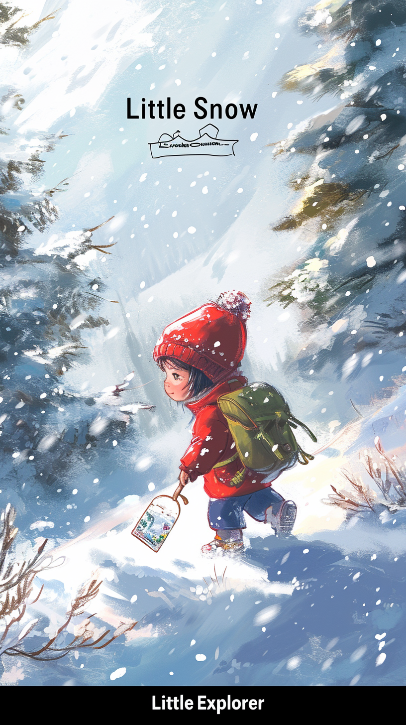 Cute little snow explorer poster