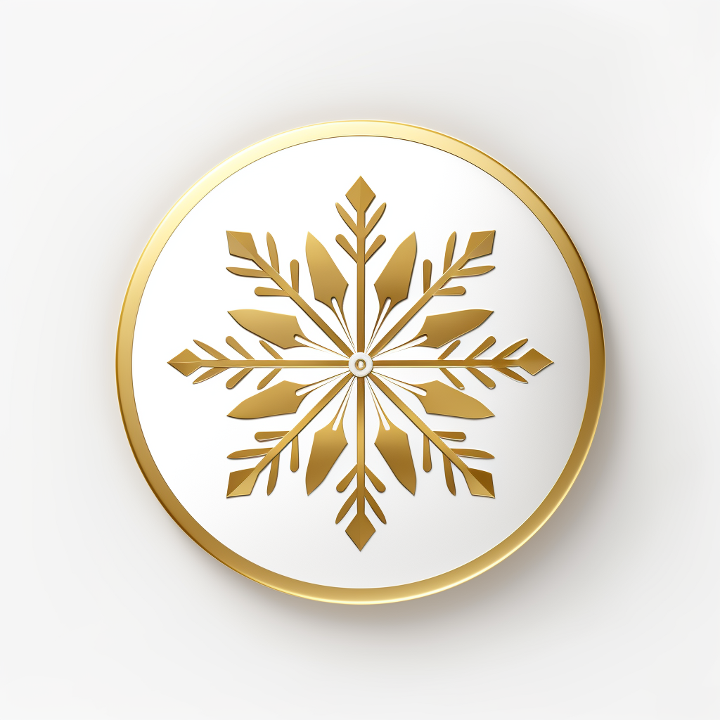 Colorful logo with snowflake