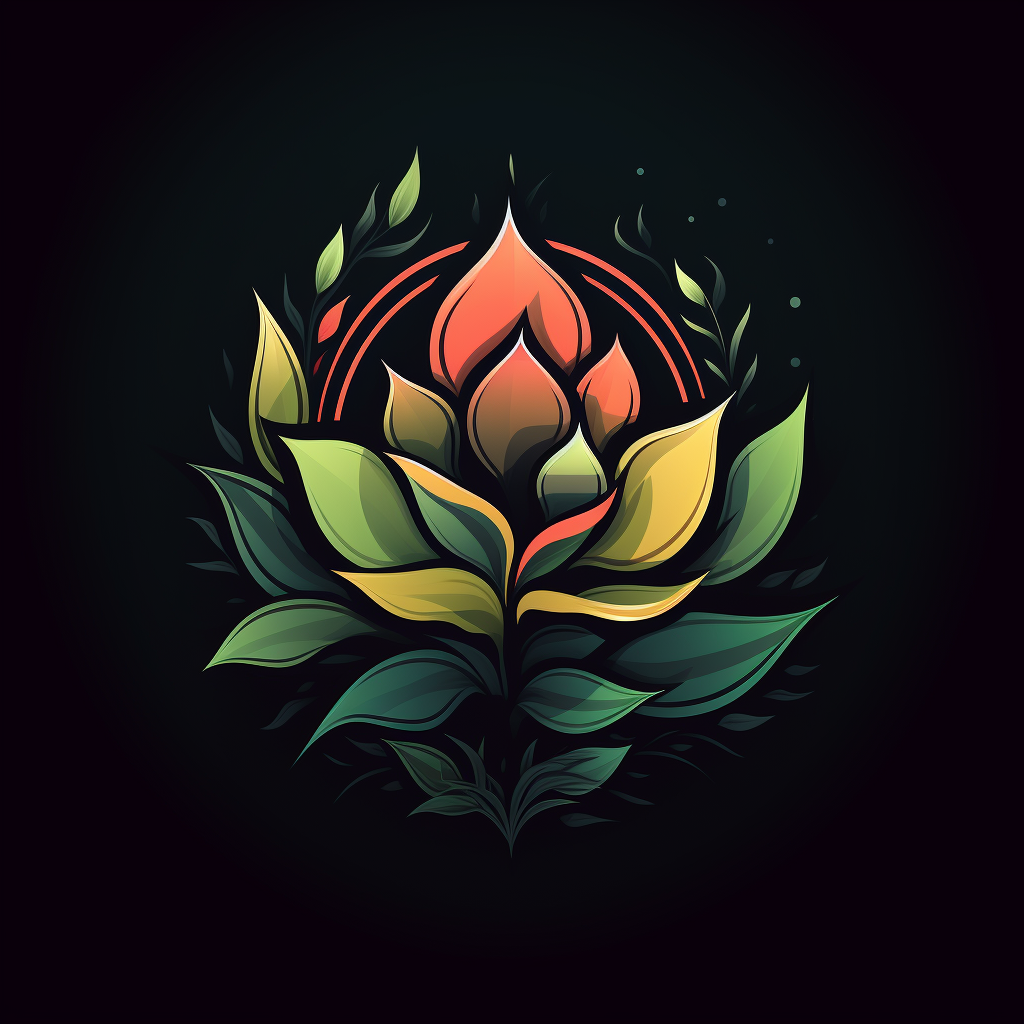 Stunning logo graphic with succulent plant