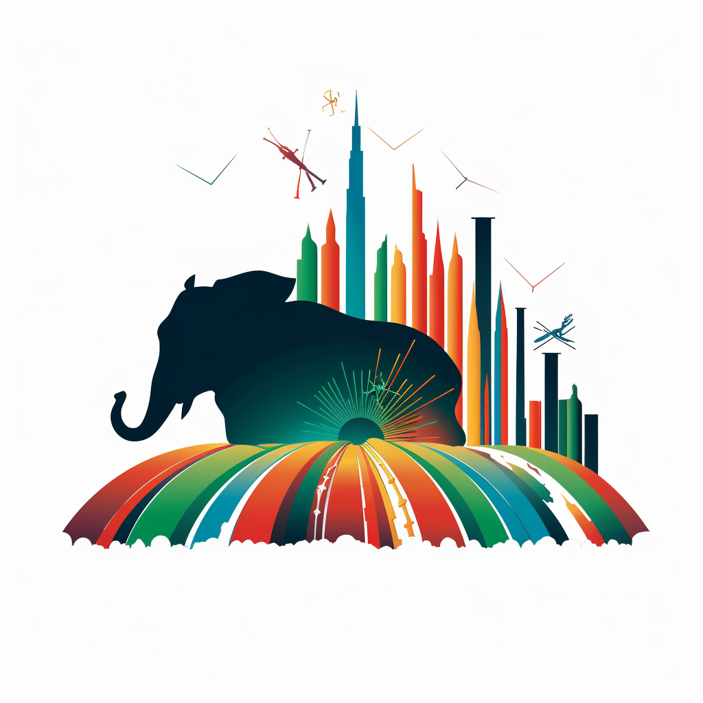 Logo with Stock Market Kenya Africa Colors