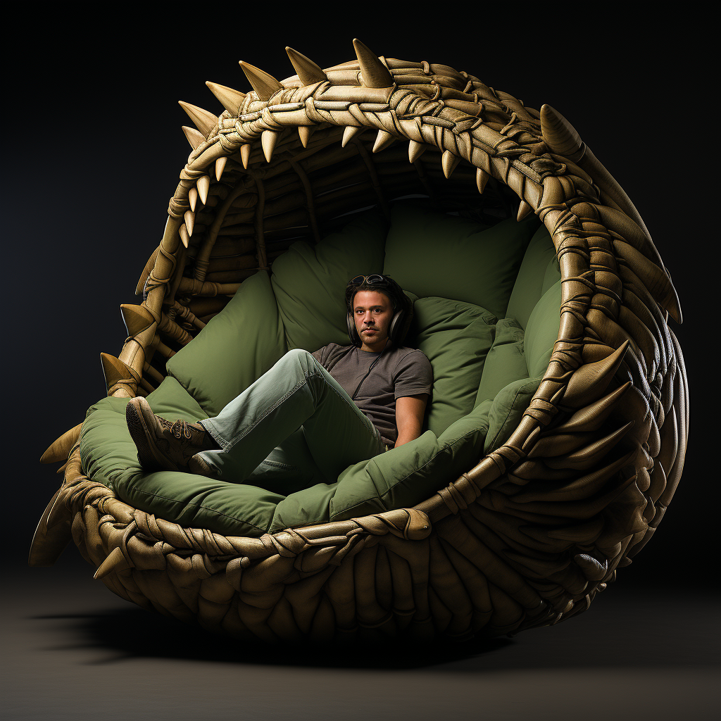 Lounger Hammock with Dinosaur