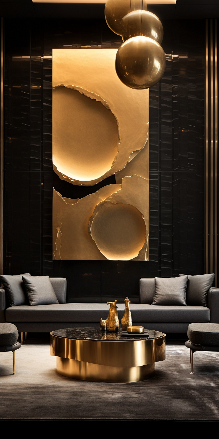 Luxe gold abstract simple design