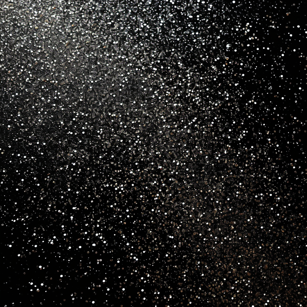 Luxury Glitter Black Color Dust Scratch