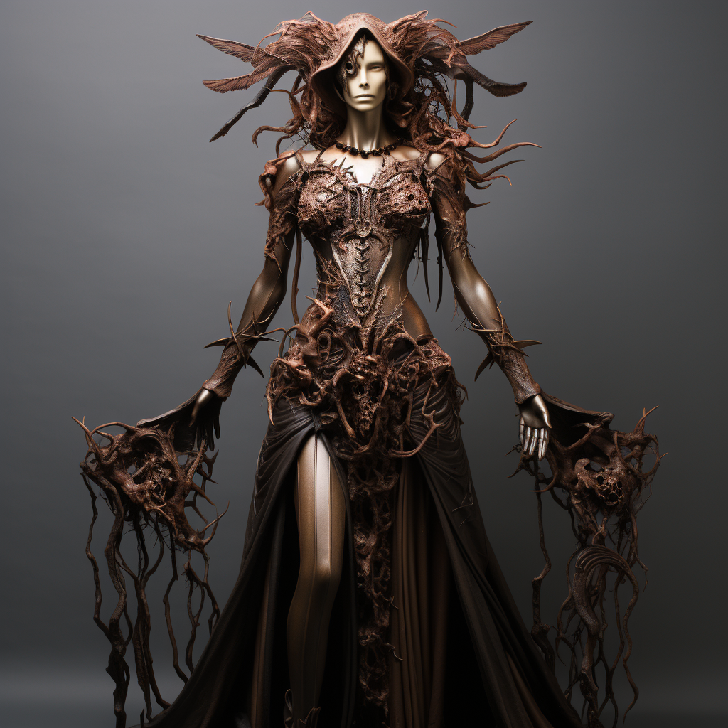 A macabre female costume