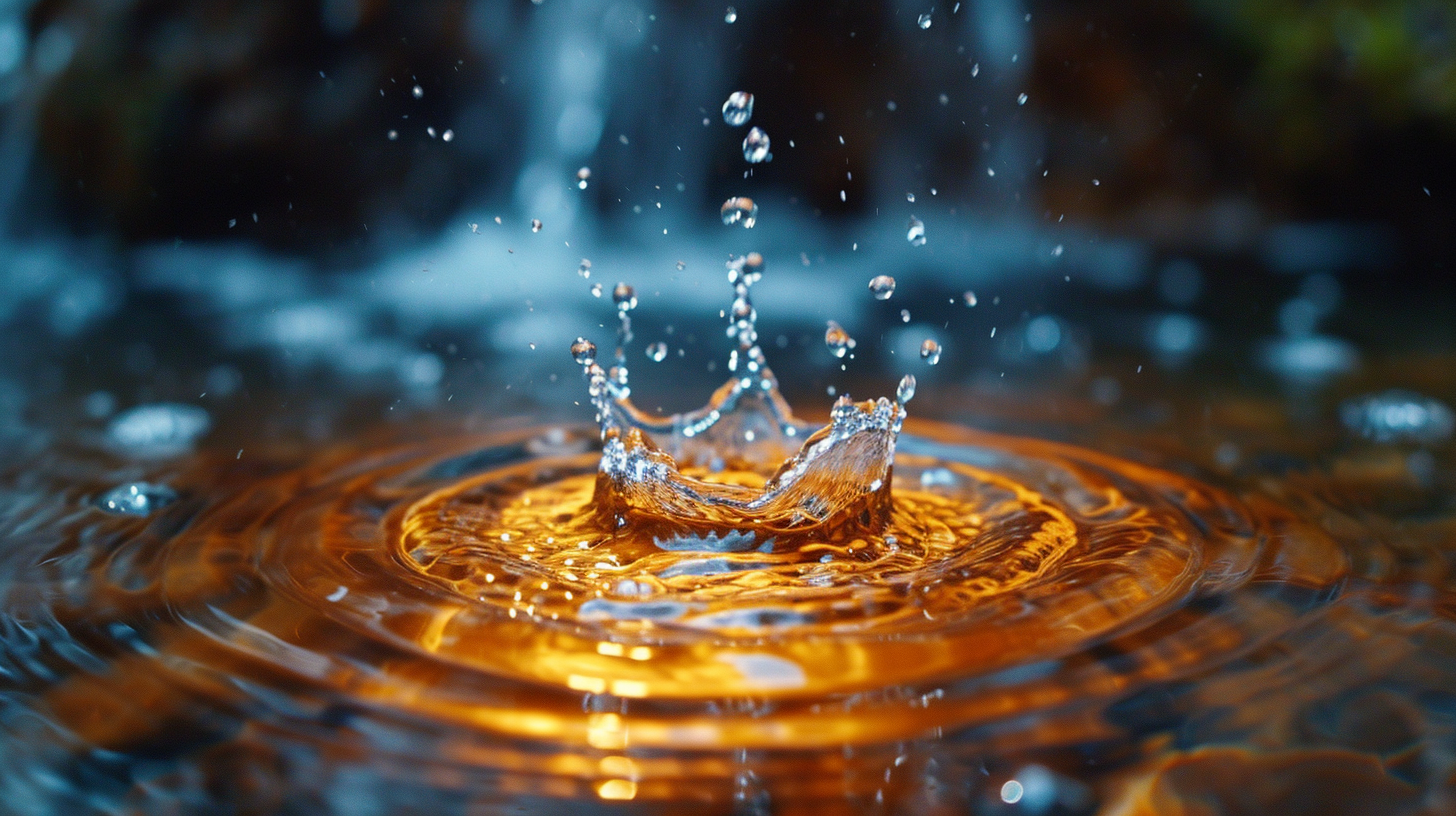 Macro Shot of Ancient Astral Dream with Water Mirror
