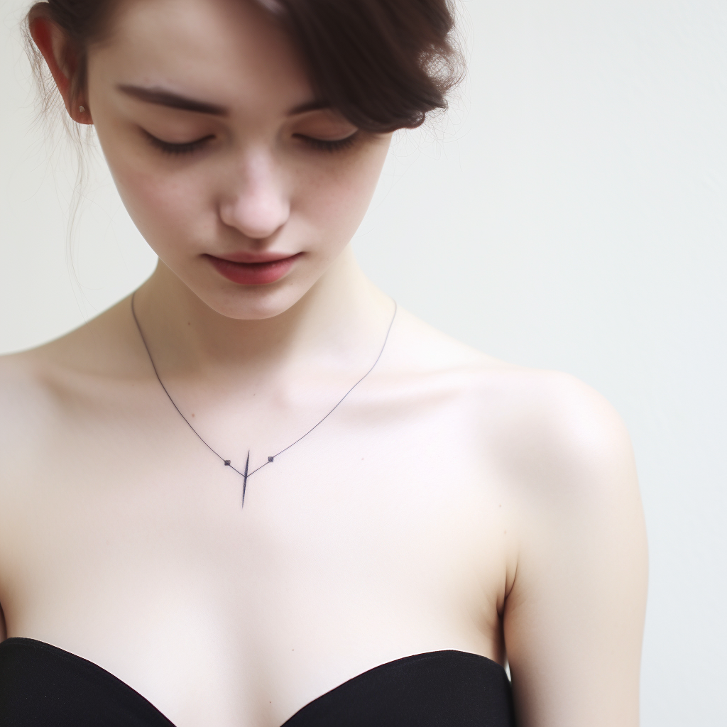 Tattoo on Collarbone, Minimal, Chique, Cool, Classy