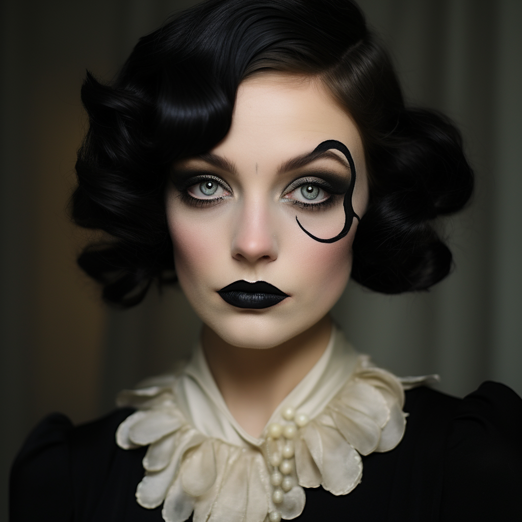 Stunning hyper realistic makeup on woman