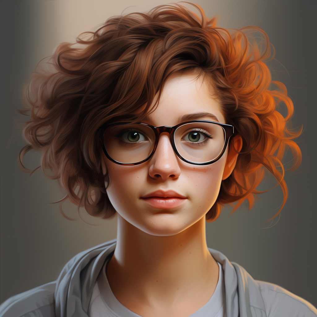 Realistic male avatar with glasses