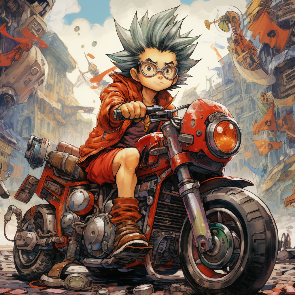 Akira Toriyama's iconic anime artwork