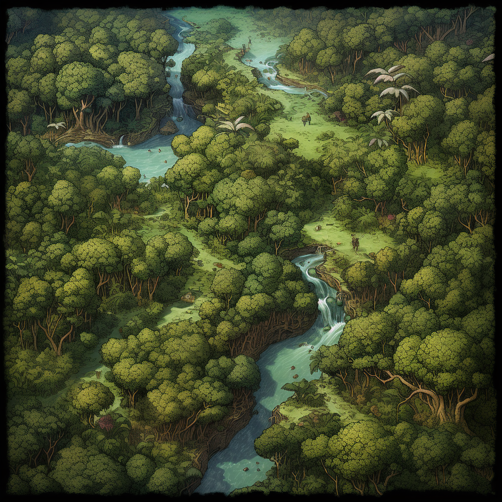 Aerial view of the Mangrovian Jungle