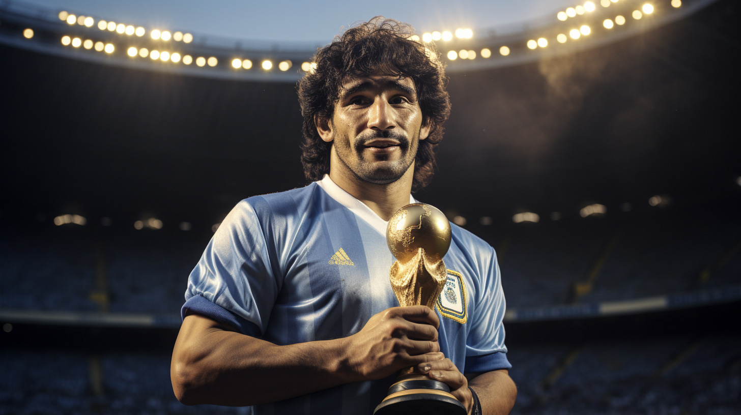 Maradona photo captured by Hasselblad H6D-400C