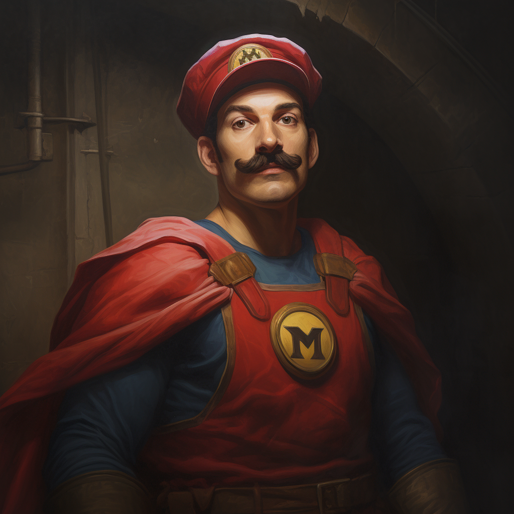 Mario Blanch as a superhero