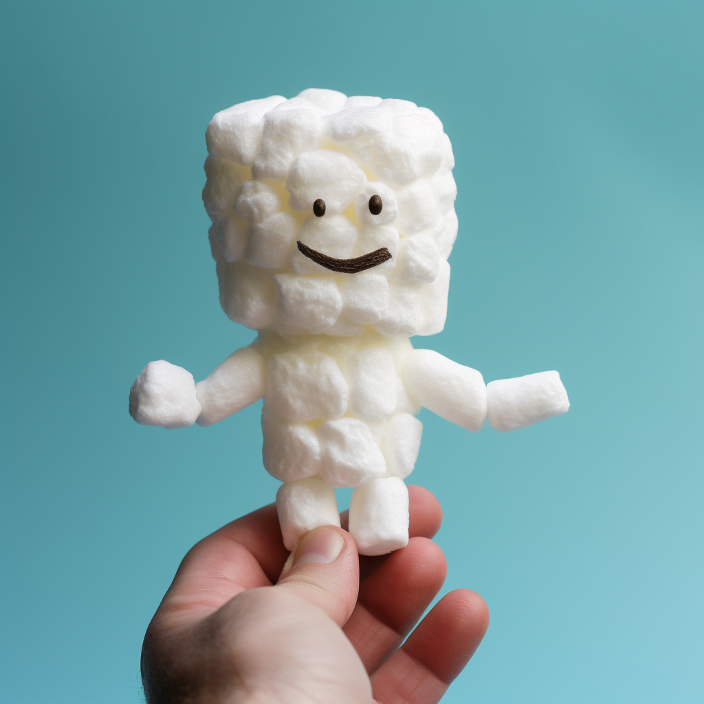 Marshmallow in Human Shape