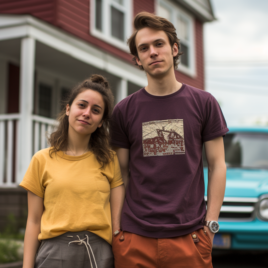 Happy young couple exploring Massachusetts