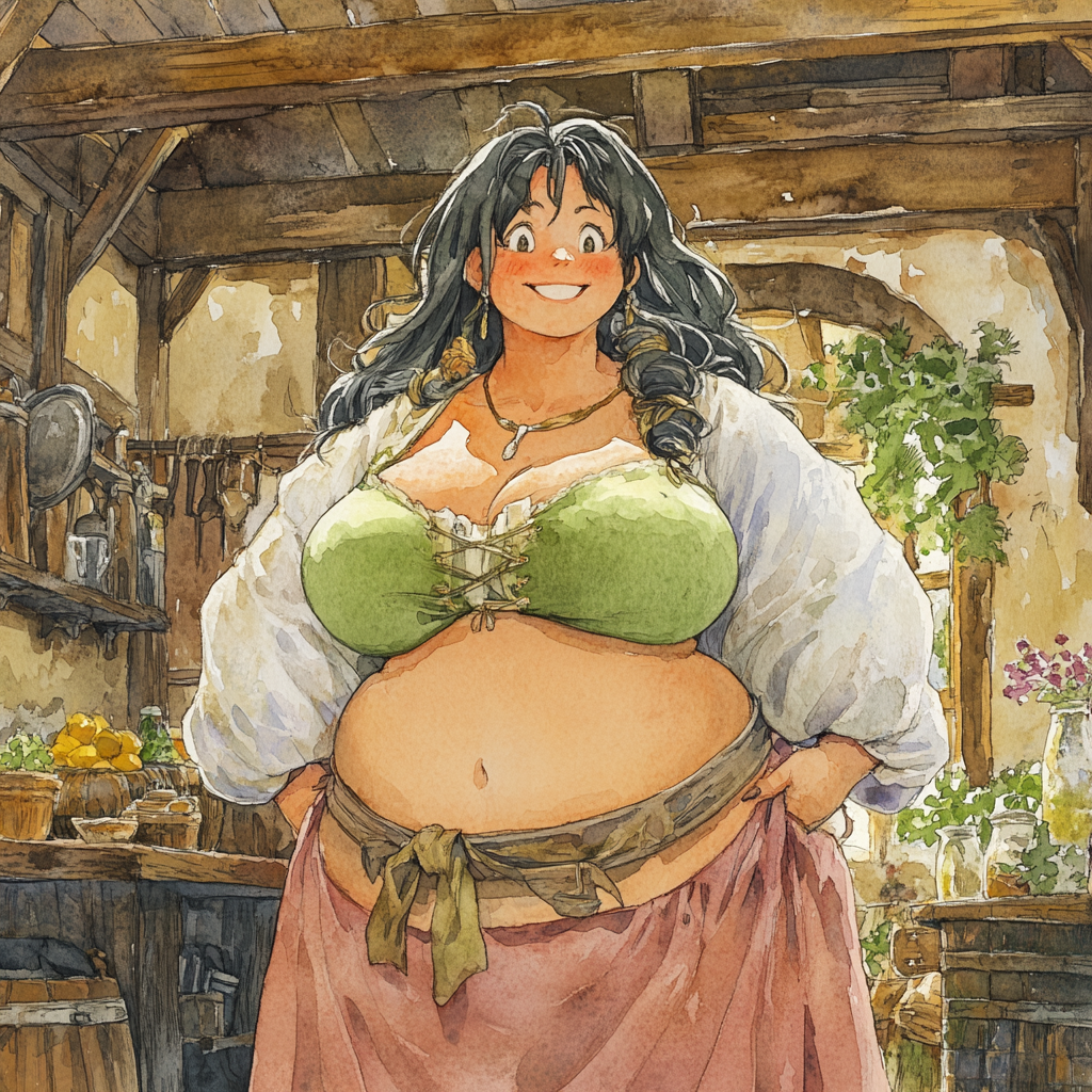 Azur the Tavern Keeper painting