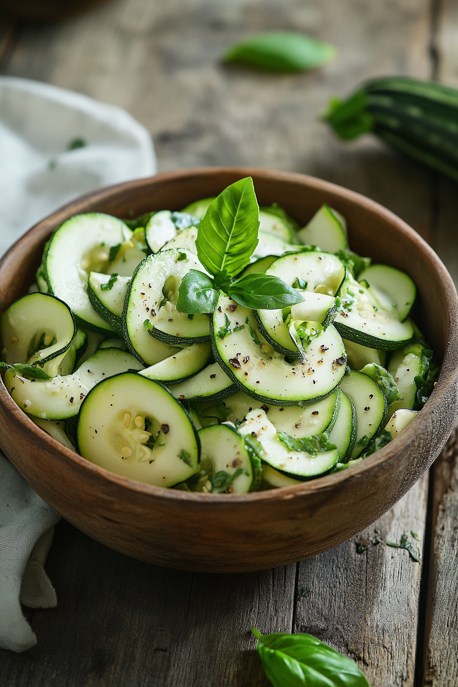 Fresh Zucchini Salad Recipe Image