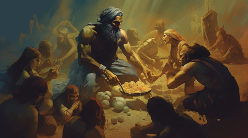 4. Image depicting Enlil's plan for famine