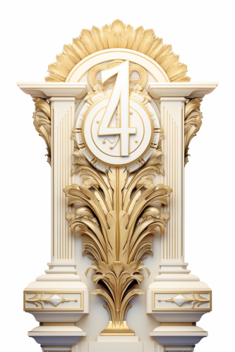 4. Stylish  4  in art deco design