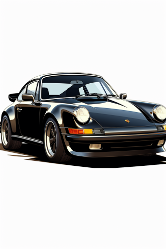 4. Classic Porsche 911 Architectural Illustration in 1979