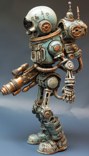 Spooky cosmonaut with raygun (or Spooky cosmonaut with raygun)