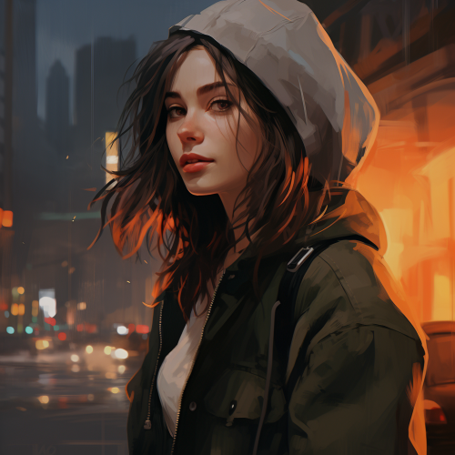 4. Confident girl with expressive features