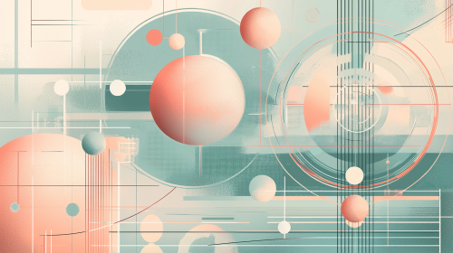 1950s Future Finance: Pastel Atomic-Age Geometry