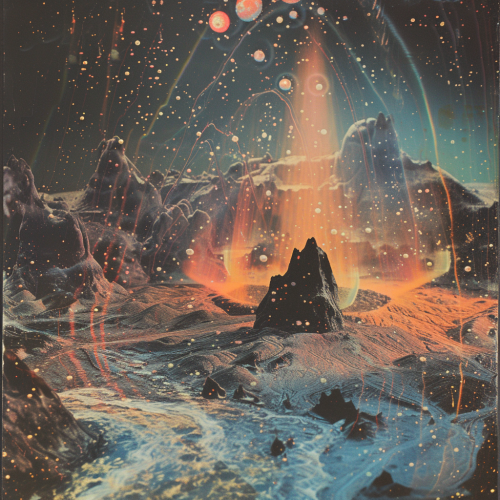 1970s holography stereogram volcano fairies