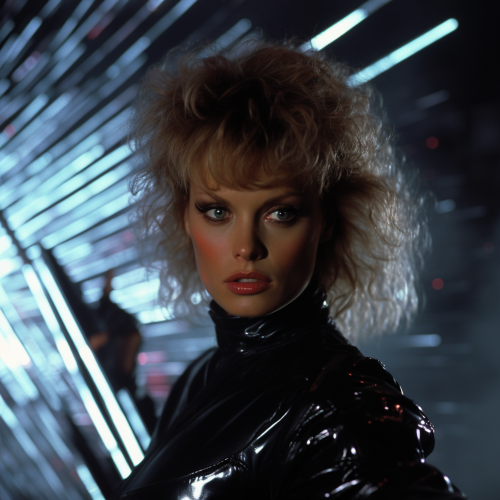 Full scene from 1980s action movie