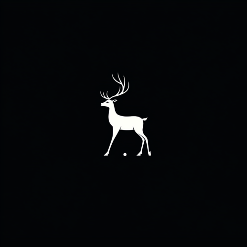 30 Simple Logo Designs with Reindeer Motif
