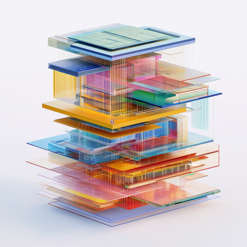 3D digital architecture showcasing DynamicWeb platform components. 3D digital architecture showcasing DynamicWeb platform components.