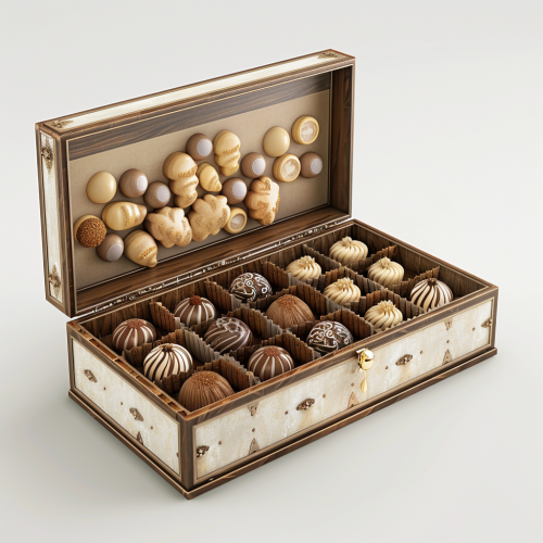 3D sweetbox white background