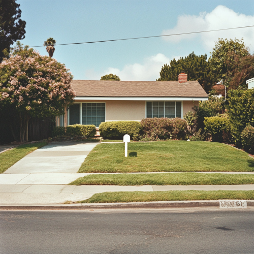80's Suburban Home in Los Angeles Neighborhood Shot in Fuji Superia X-TRA 400