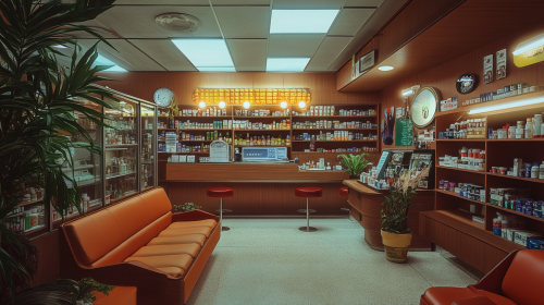 A 1970s Groovy Pharmacy and Lounge Business