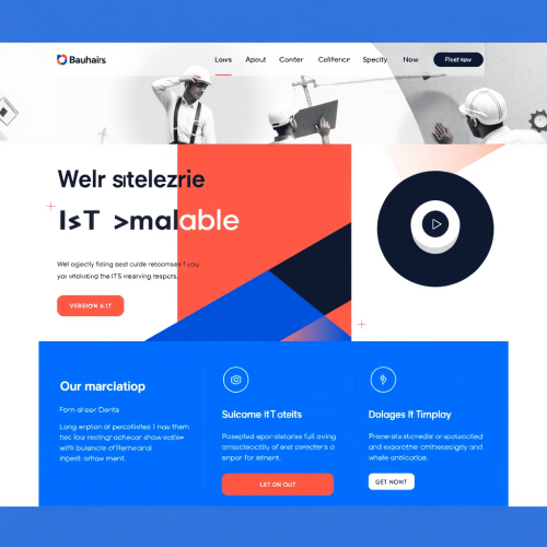 A Bauhaus-Style IT Solutions Company Website