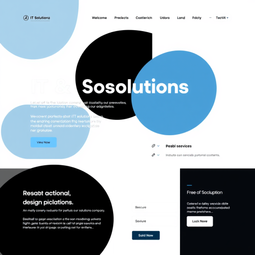 A Bauhaus-Style IT Solutions Company Website