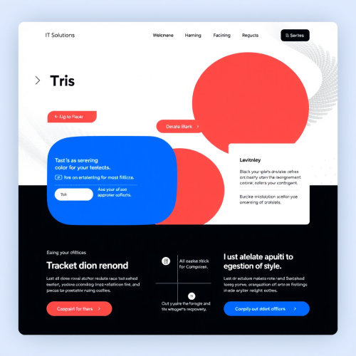 A Bauhaus-style IT Solutions Company Website