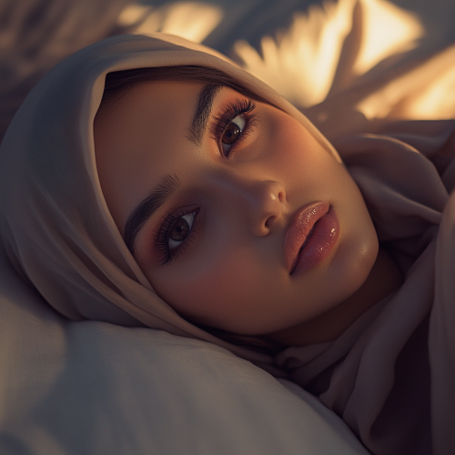 A Beautiful Arabian Woman in Modern Clothes