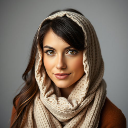 A Beautiful Brunette Posing in a Studio A Beautiful Brunette Posing in a Studio
