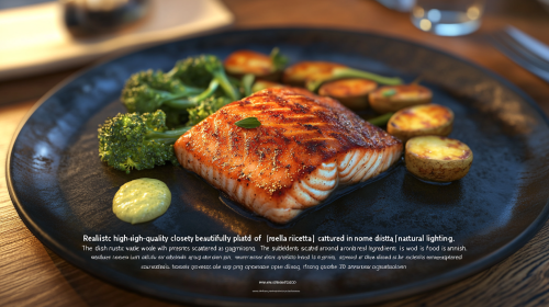 A Beautifully Plated Dish of Grilled Salmon