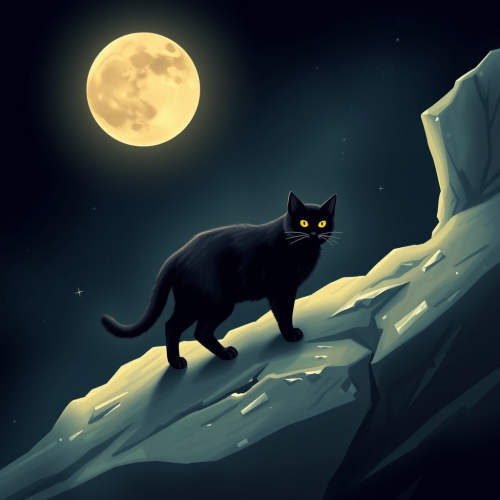 A Black Cat on Planet Pluto