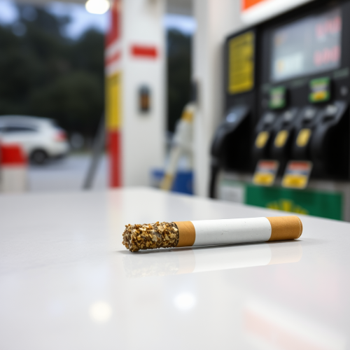 A Black and Mild Cigarette on the Counter